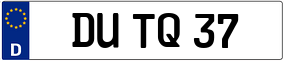 Trailer License Plate